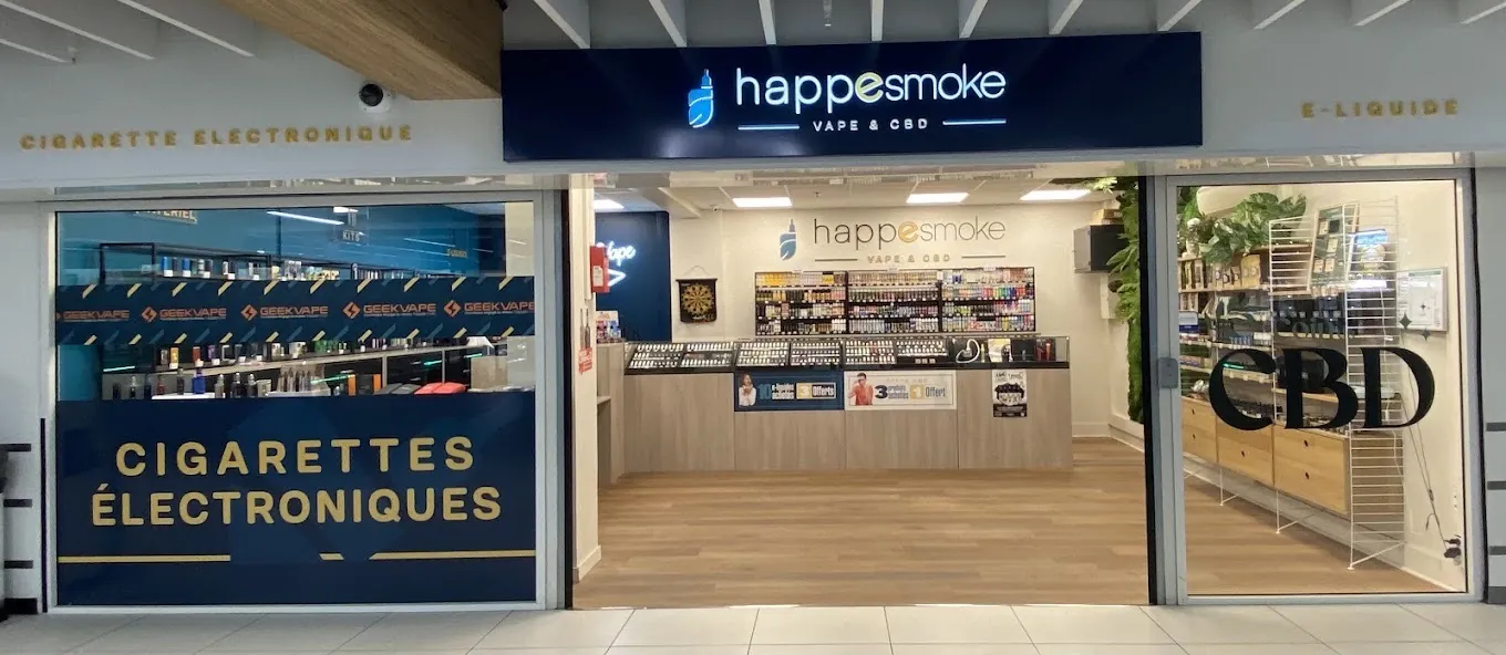 Vitrine du magasin HappeSmoke Salon-de-Provence